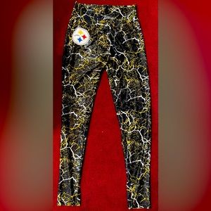 Majestic Fan fashion Pittsburgh Steelers leggings , Women’s size:Large